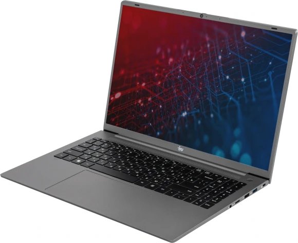 Ноутбук IRU Tactio 16ARB Ryzen 5 5500U 16Gb SSD512Gb Intel UHD Graphics 16" IPS FHD (1920x1200) Windows 11 Pro grey WiFi BT Cam 4830mAh (2110097)