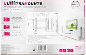 Кронштейн для телевизора Ultramounts UM811F черный 17"-43" макс.35кг настенный фиксированный Кронштейн для телевизора Ultramounts UM811F черный 17"-43" макс.35кг настенный фиксированный