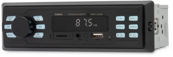 Автомагнитола Digma MCP-225W 1DIN 2x45Вт v5.0 AUX 2
