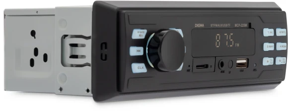 Автомагнитола Digma MCP-225W 1DIN 2x45Вт v5.0 AUX 2