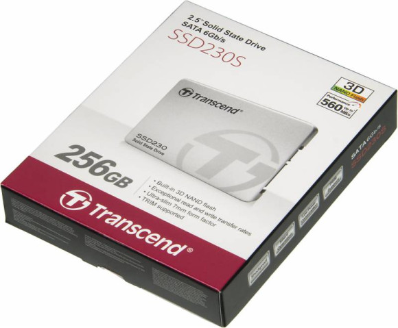 Накопитель SSD Transcend SATA III 256Gb TS256GSSD230S 2.5"