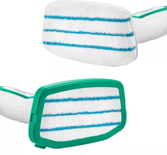 Швабра паровая Kitfort КТ-1098 1250Вт белый/зеленый