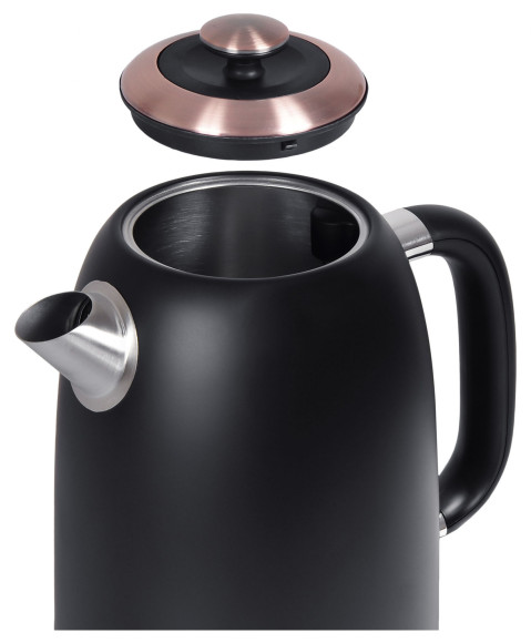 Чайник электрический Hyundai HYK-S4501 1.7л. 2200Вт черный/бронзовый корпус: металл/пластик Чайник электрический Hyundai HYK-S4501 1.7л. 2200Вт черный/бронзовый корпус: металл/пластик