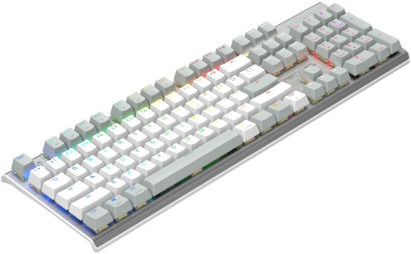 Клавиатура A4Tech Fstyler FS100 Neon механическая серый USB for gamer LED (FS100) кабель 1.8м