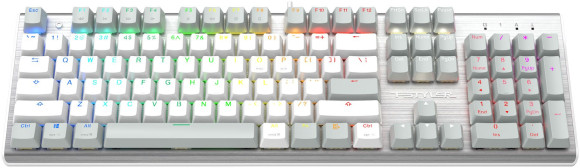 Клавиатура A4Tech Fstyler FS100 Neon механическая серый USB for gamer LED (FS100) кабель 1.8м