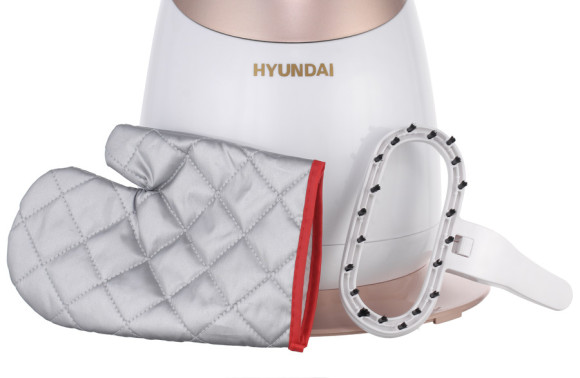 Отпариватель напольный Hyundai H-US02259 1800Вт белый/золотистый