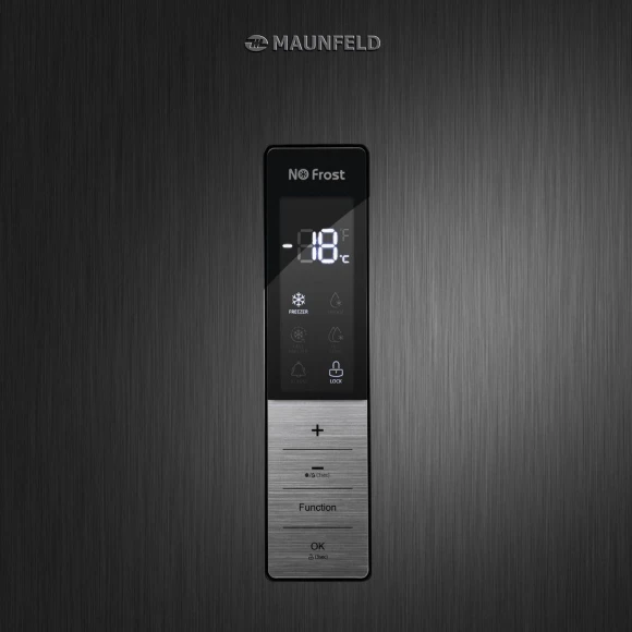 Морозильная камера Maunfeld MFFR185SB черная сталь Морозильная камера Maunfeld MFFR185SB черная сталь