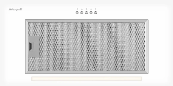 Вытяжка встраиваемая Weissgauff Integra 850 PB WH белый управление: кнопочное (1 мотор)