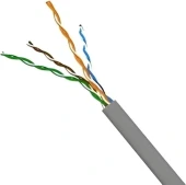 Кабель информационный Lanmaster TWT-5EUTP2PT-GY кат.5E UTP 2 пары 24AWG PVC внутренний 305м серый