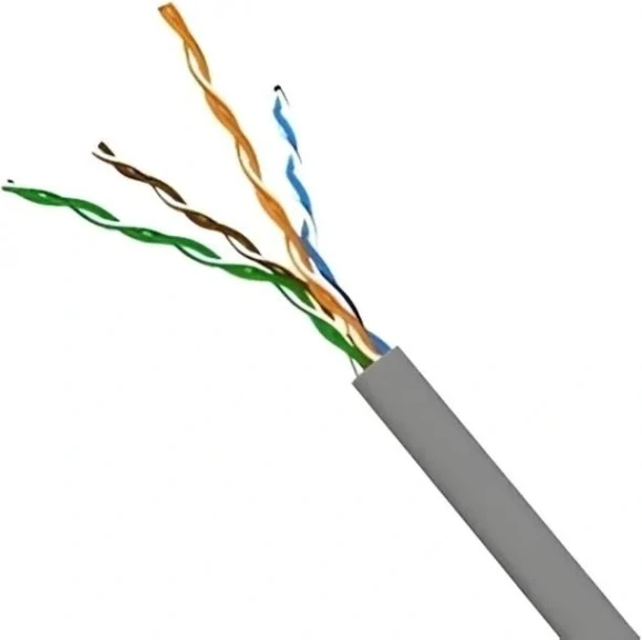 Кабель информационный Lanmaster TWT-5EUTP2PT-GY кат.5E UTP 2 пары 24AWG PVC внутренний 305м серый Кабель информационный Lanmaster TWT-5EUTP2PT-GY кат.5E UTP 2 пары 24AWG PVC внутренний 305м серый