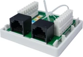 Розетка Suprlan 10-0309 наклад. RJ45 2 кат.5E UTP черн.