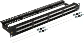 Патч-панель Lanmaster LAN-PPC48U6A 19" 1U 48xRJ45 кат.6A UTP