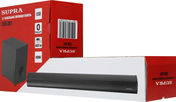 Саундбар Supra SSB-201 2.1 40Вт+60Вт черный Саундбар Supra SSB-201 2.1 40Вт+60Вт черный