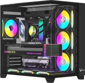 Корпус Formula Crystal Z9 черный без БП ATX 7x120mm 2xUSB3.0 audio bott PSU