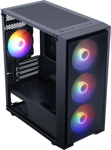 Корпус Accord M203 черный без БП mATX 2xUSB2.0 1xUSB3.0 audio bott PSU