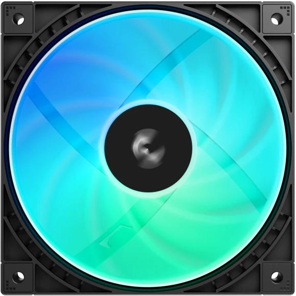 Вентилятор для корпуса Deepcool FD12 V2 ARGB 120х120x25 черный 4-pin 26.57дБ (R-FD12ARGBV2-BKAPN1-G) Ret