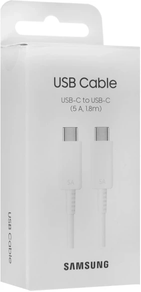 Кабель Samsung EP-DX510JWRGRU USB Type-C (m)-USB Type-C (m) 1.8м белый