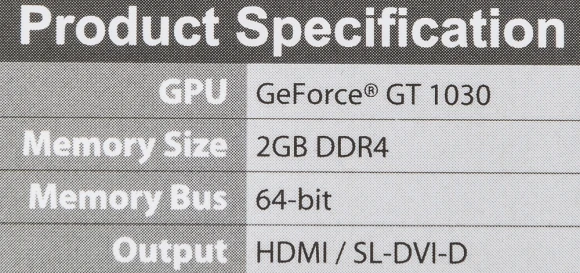 Видеокарта MSI PCI-E 3.0 GT 1030 AERO ITX 2GD4 OC NVIDIA GeForce GT 1030 2Gb 64bit DDR4 1189/2100 HDMIx1 HDCP Ret