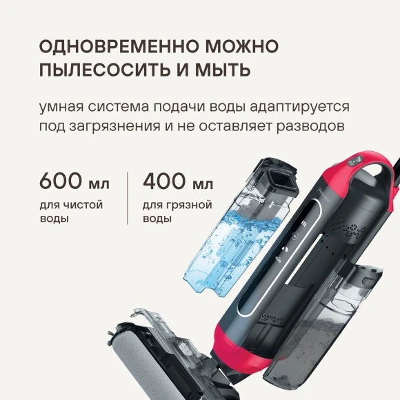 Пылесос моющий Rondell RDE-2080 1400Вт черный/красный Пылесос моющий Rondell RDE-2080 1400Вт черный/красный