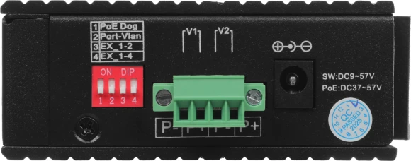 Коммутатор Digma DSP404F-1F-200 (L2) 5x100Мбит/с 4PoE 4PoE+ 1PoE++ 200W неуправляемый Коммутатор Digma DSP404F-1F-200 (L2) 5x100Мбит/с 4PoE 4PoE+ 1PoE++ 200W неуправляемый