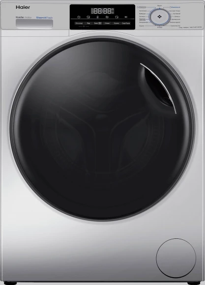 Стиральная машина Haier HWD70-BP14929S класс: B загр.фронтальная макс.:7кг (с сушкой) нержавеющая сталь инвертор