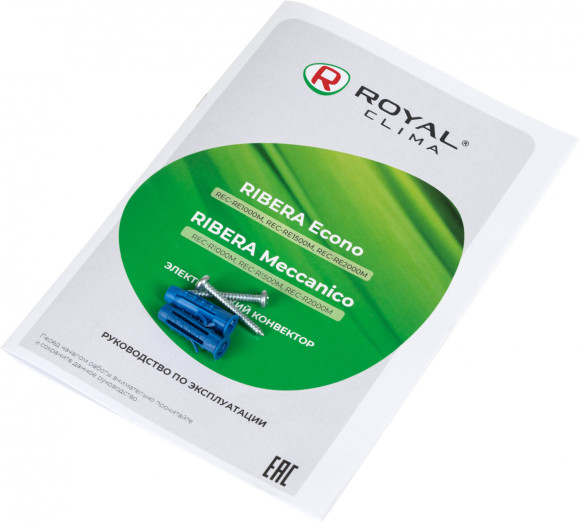 Конвектор Royal Clima Ribera Meccanico REC-R1500M 1500Вт белый