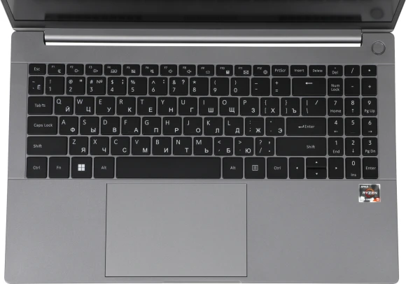 Ноутбук Hiper FACTUM W15D Ryzen 5 5650H 16Gb SSD512Gb AMD Radeon Rx Vega 7 15.6" IPS FHD (1920x1080) Windows 11 Pro grey WiFi BT Cam (FW15D-R5565R16N5W6WPG)