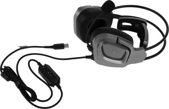 Наушники с микрофоном A4Tech Bloody G575 серый 2м мониторные USB оголовье (G575 USB/ GREY) Наушники с микрофоном A4Tech Bloody G575 серый 2м мониторные USB оголовье (G575 USB/ GREY)