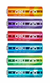 Батарея Deli Rio AAA (4шт) спайка Батарея Deli Rio AAA (4шт) спайка