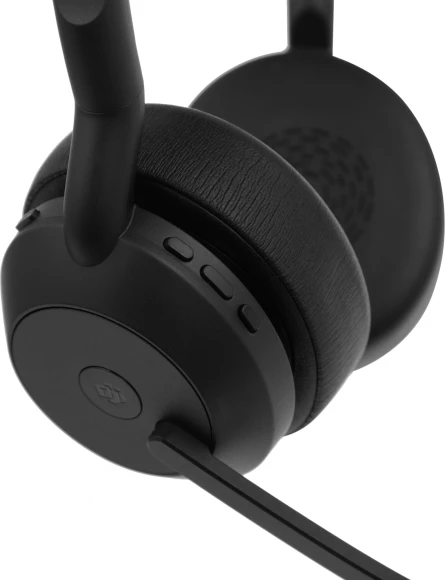 Наушники с микрофоном Jabra Evolve2 55, Link380c MS Stereo черный накладные BT оголовье (25599-999-899)