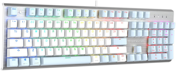 Клавиатура A4Tech Fstyler FS100 Neon механическая синий USB for gamer LED (FS100) кабель 1.8м