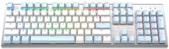 Клавиатура A4Tech Fstyler FS100 Neon механическая синий USB for gamer LED (FS100) кабель 1.8м