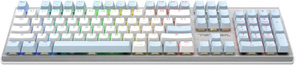 Клавиатура A4Tech Fstyler FS100 Neon механическая синий USB for gamer LED (FS100) кабель 1.8м