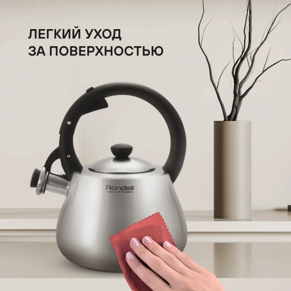 Чайник металлический Rondell Admiring RDS-1898 2.8л. стальной