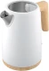 Чайник электрический Vitek VT-1154 1.7л. 2200Вт белый/дерево корпус: металл/пластик