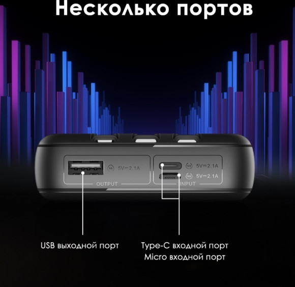 Мобильный аккумулятор Itel Star 200C 20000mAh QC3.0/PD3.0/PE2.0 2.1A USB-A/USB-C черный Мобильный аккумулятор Itel Star 200C 20000mAh QC3.0/PD3.0/PE2.0 2.1A USB-A/USB-C черный