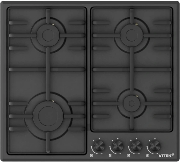 Газовая варочная поверхность Vitek VGH 6410 MBK черный Газовая варочная поверхность Vitek VGH 6410 MBK черный