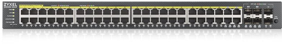 Коммутатор Zyxel GS2220-50HP-EU0101F (L2) 44x1Гбит/с 4xКомбо(1000BASE-T/SFP) 2SFP 48PoE+ 375W управляемый Коммутатор Zyxel GS2220-50HP-EU0101F (L2) 44x1Гбит/с 4xКомбо(1000BASE-T/SFP) 2SFP 48PoE+ 375W управляемый