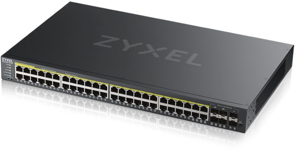 Коммутатор Zyxel GS2220-50HP-EU0101F (L2) 44x1Гбит/с 4xКомбо(1000BASE-T/SFP) 2SFP 48PoE+ 375W управляемый Коммутатор Zyxel GS2220-50HP-EU0101F (L2) 44x1Гбит/с 4xКомбо(1000BASE-T/SFP) 2SFP 48PoE+ 375W управляемый