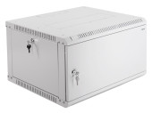 Шкаф коммутационный ЦМО ШРН-Эконом (ШРН-Э-6.350.1) настенный 6U 600x350мм пер.дв.металл 85кг серый 300мм 11кг 180град. 345мм