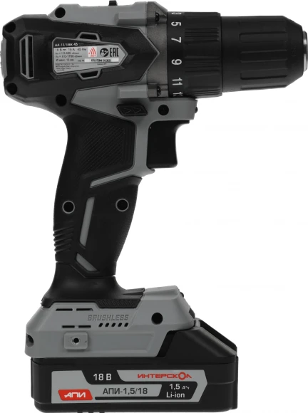 Дрель-шуруповерт Интерскол ДА-13/18ВК аккум. патрон:быстрозажимной (кейс в комплекте) (575.1.2.70) Дрель-шуруповерт Интерскол ДА-13/18ВК аккум. патрон:быстрозажимной (кейс в комплекте) (575.1.2.70)