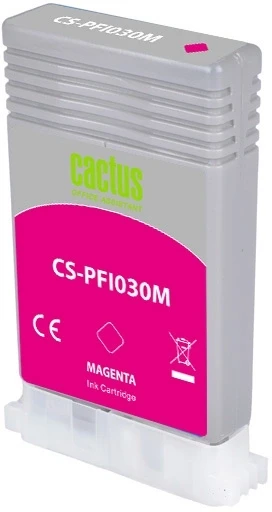 Картридж струйный Cactus CS-PFI030Y PFI-030Y желт.пигм. (55мл) для Canon imagePROGRAF TA-20/30 с чипом
