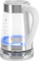 Чайник электрический Vitek VT-WK1031 1.7л. 2200Вт белый/серебристый корпус: стекло/металл/пластик