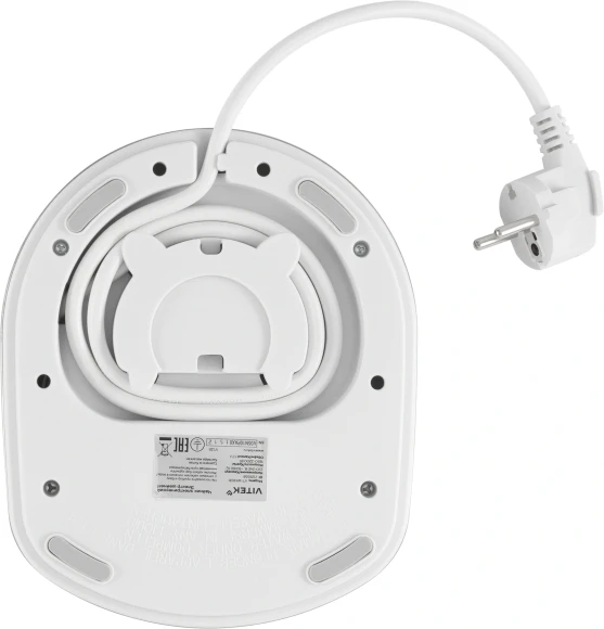 Чайник электрический Vitek VT-WK1031 1.7л. 2200Вт белый/серебристый корпус: стекло/металл/пластик
