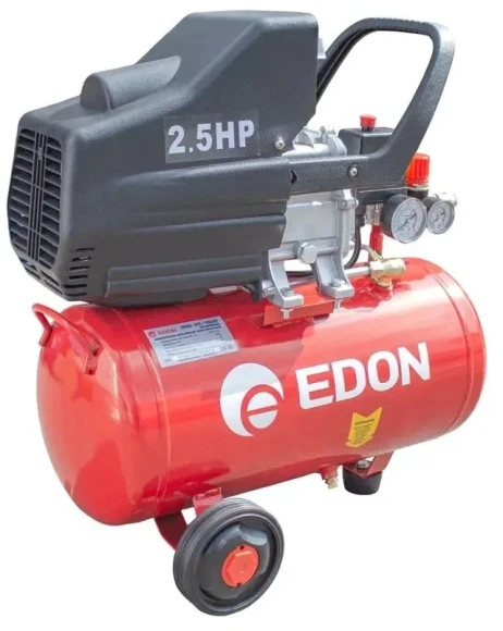 Компрессор поршневой Edon 39778 масляный 207л/мин 50л 1800Вт красный Компрессор поршневой Edon 39778 масляный 207л/мин 50л 1800Вт красный