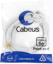 Патч-корд Cabeus PC-UTP-RJ45-CAT.5E-2M-WH U/UTP RJ-45 вил.-вилка RJ-45 кат.5E 2м белый ПВХ Патч-корд Cabeus PC-UTP-RJ45-CAT.5E-2M-WH U/UTP RJ-45 вил.-вилка RJ-45 кат.5E 2м белый ПВХ