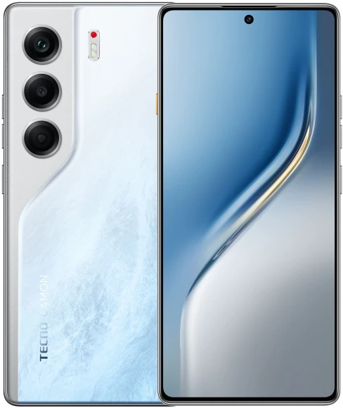 Смартфон Tecno Camon 40 128Gb 8Gb титан моноблок 3G 4G 2Sim 6.78" 1080x2436 Android 15 50Mpix 802.11 a/b/g/n/ac NFC GPS GSM900/1800 GSM1900 Protect FM microSD max1024Gb