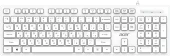 Клавиатура Acer OKW503 белый USB Multimedia (ZL.KBD11.00Q) кабель 1.8м