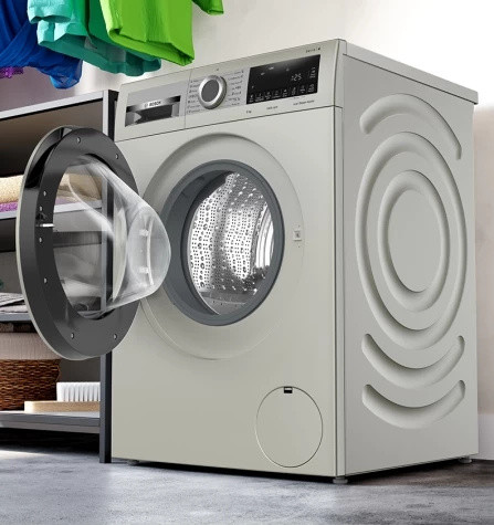 Стиральная машина Bosch Serie 4 WGA2440XME пан.англ. класс: A+++ загр.фронтальная макс.:9кг серебристый инвертор