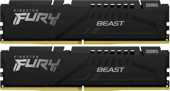 Память DDR5 2x8GB 5200MHz Kingston KF552C36BBEAK2-16 Fury Beast Black Expo RGB RTL Gaming PC5-41600 CL36 DIMM 288-pin 1.25В kit single rank с радиатором Ret